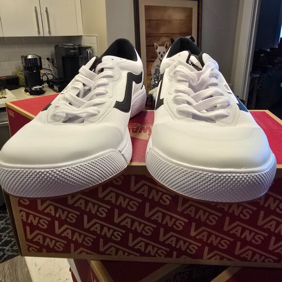 Vans Men's UltraRange Exo White Black Striped Trail Skate Shoes Size 12 NEW - Picture 5 of 10